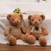 High Quality Toy Cute Cartoon Sweater Cute Bear Plush Toys 50cm/75cm Stuffed Plush Animals Bear Doll Birthday Gift For Children