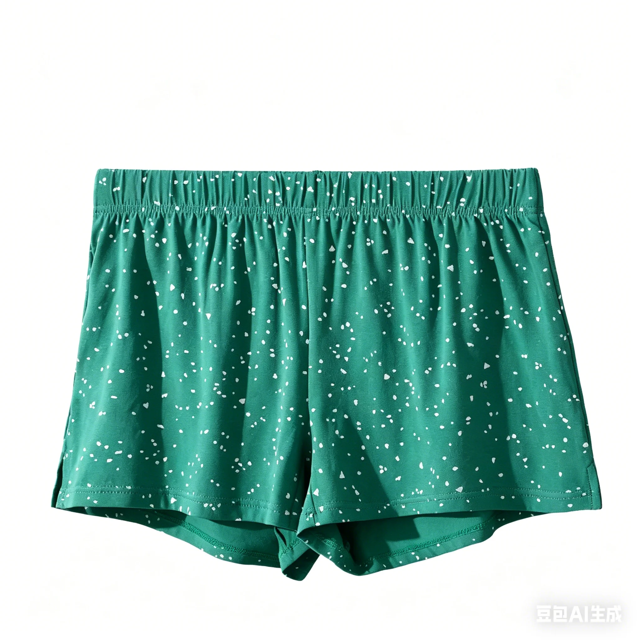 Men Dot Print Cotton Lounge Arro Shorts Loose Fit Breathable Split Hem Soft Casual Summer Sleep Boxer Shorts Male Home Underwear view 2
