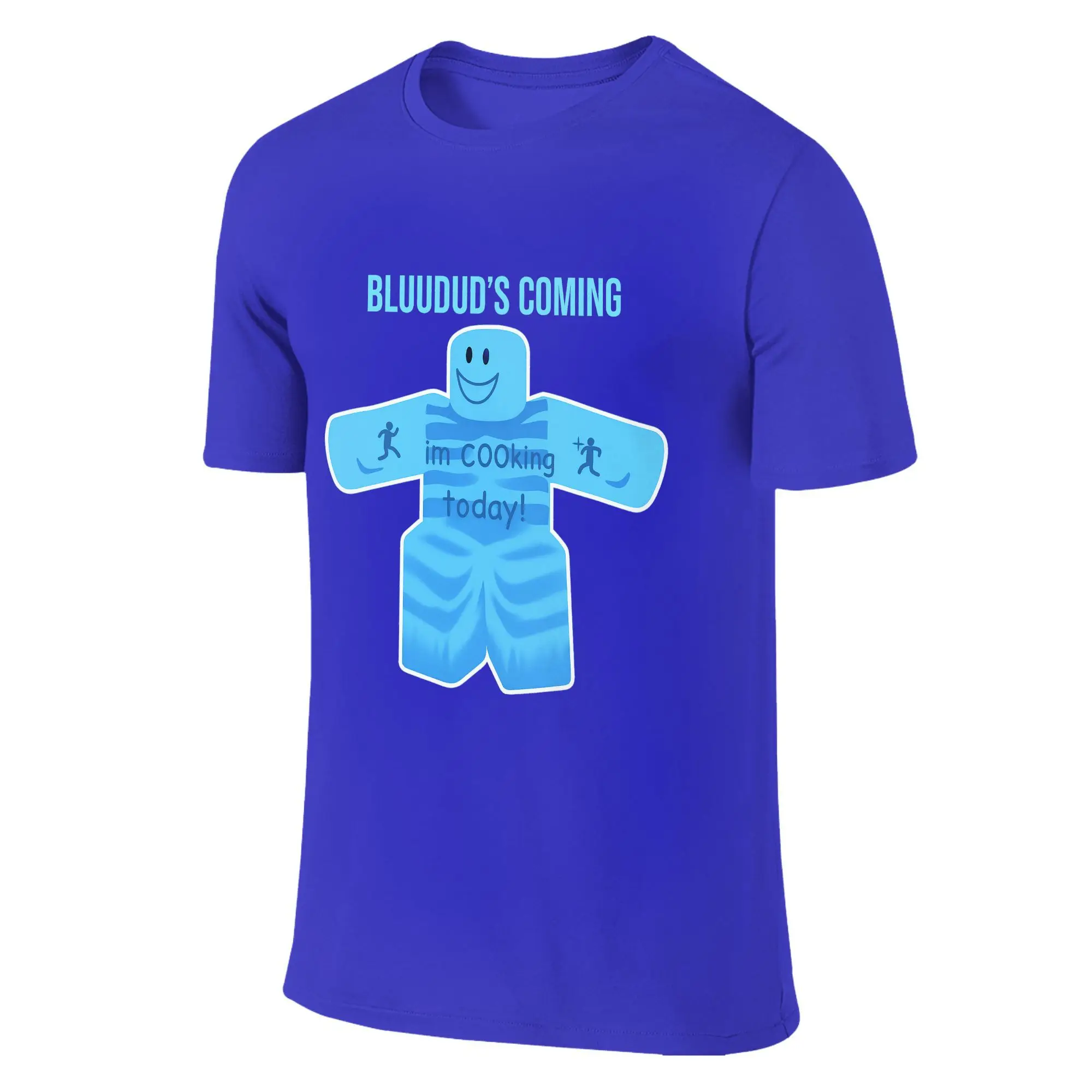 Koszulka Team Blue Dude Tem Forsaken Bluudude Get In Now Męska Damska Bawełniana Koszulka z Krótkim Rękawem Okrągły Dekolt Top dla Dorosłych