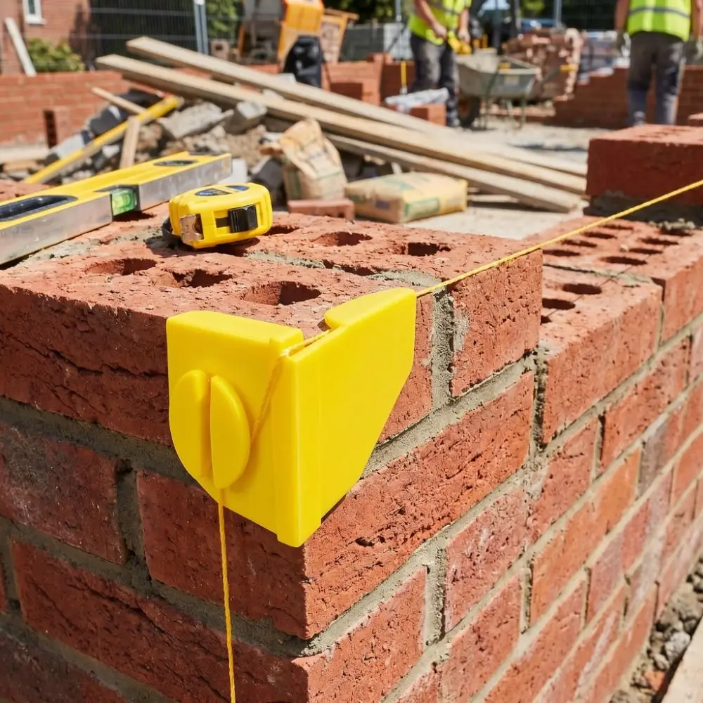 Tools Yellow Brick Line Anchor Sturdy Easy To Use Masonry Tool Reusable Unique Bricklaying Tool Construction