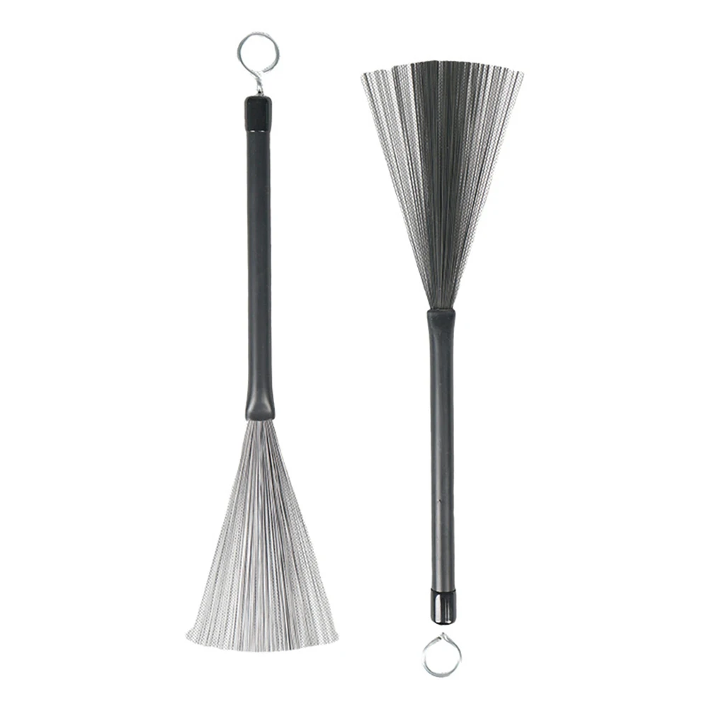 For Jazz Drum Brushes with Retractable Steel Wire Ergonomic Handle for Enhanced Control Suitable for All Skill Levels