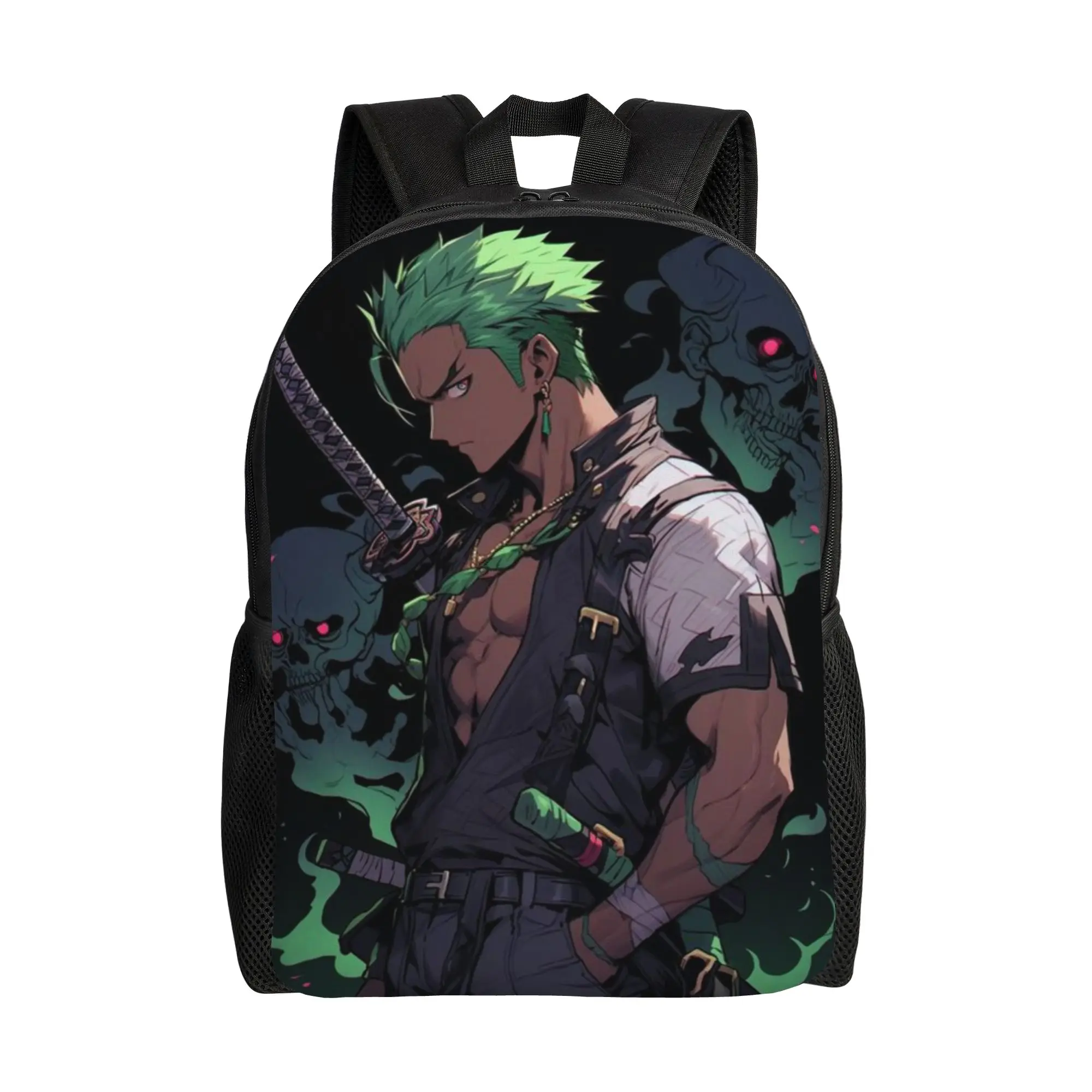 

Back to school season Versatile Pirate King Anime Knapsack One Piece Girl Boy Backpack