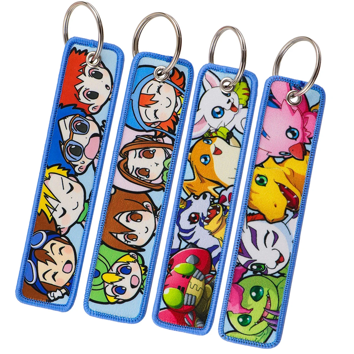 Niedlicher Anime-Elfen-Monster-Schlüsselanhänger für Autos, Rucksäcke, Schlüsselhalter, Cartoon-Stickerei-Schlüsselringe, Schlüsselanhänger, Jet-Tag-Accessoires, Geschenk, 1 Stück