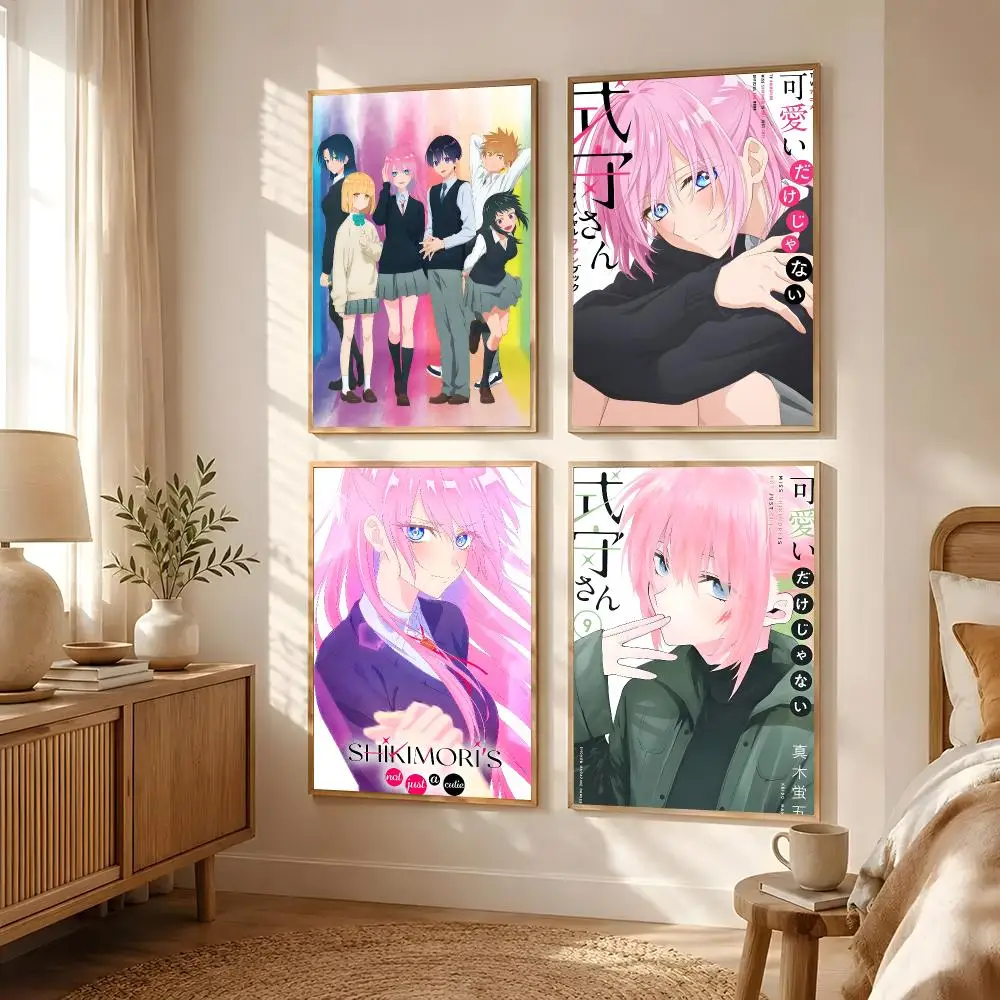 Anime Shikimori's Not Just a Cutie Poster Poster All-match HD Waterproof Self-Adhesive Wall Art Sticker For Home Bedroom