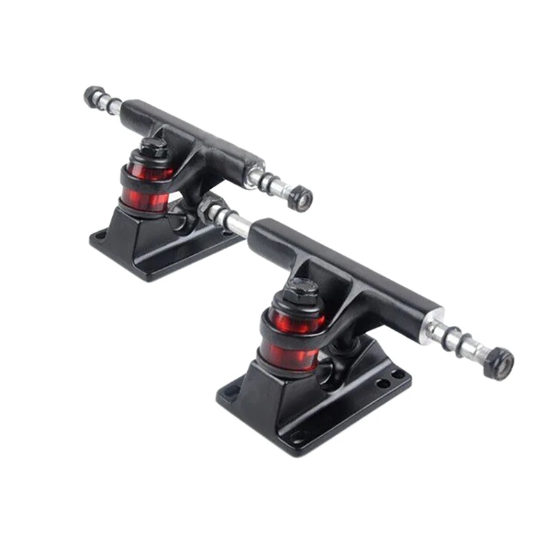 DIY Skateboard Trucks Gravity Casting Skate Trucks 3.25 Inch Fish Plate Tray Skateboard Bracket(Black)