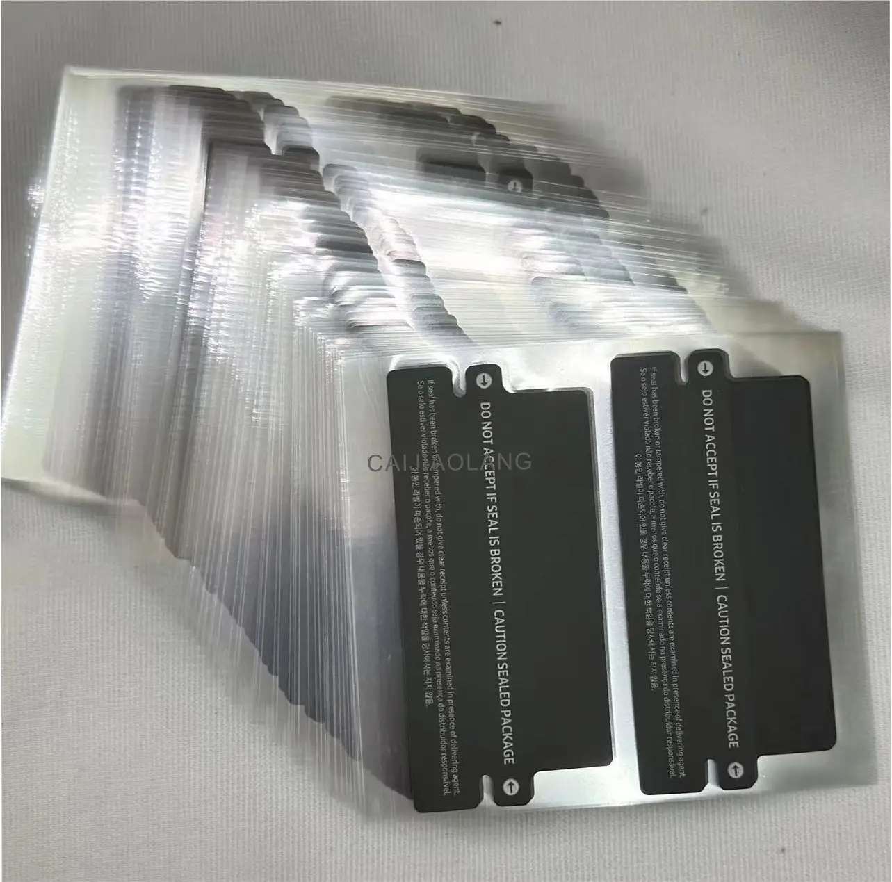 100pcs/lot white Arrow Marker Indicator Stickers for Galaxy Z Flip 5 Fold5 5G  Box Label Seal Film Stickers US EU SA version