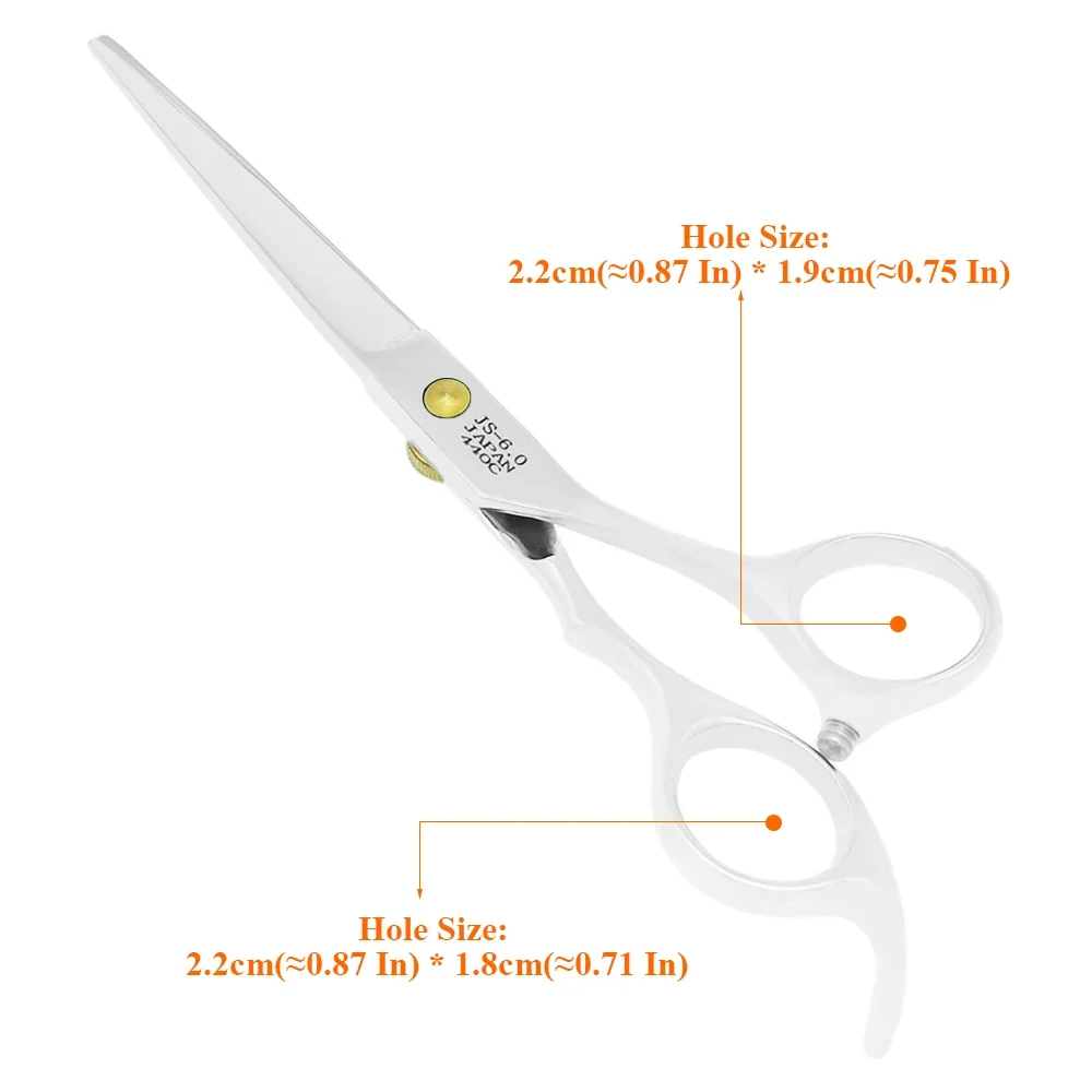 6,0 Zoll professionelle Friseurschere, Effilierschere, Haarschneideschere, Friseur- und Schönheitsschere JP440C A0087A – Detail 2