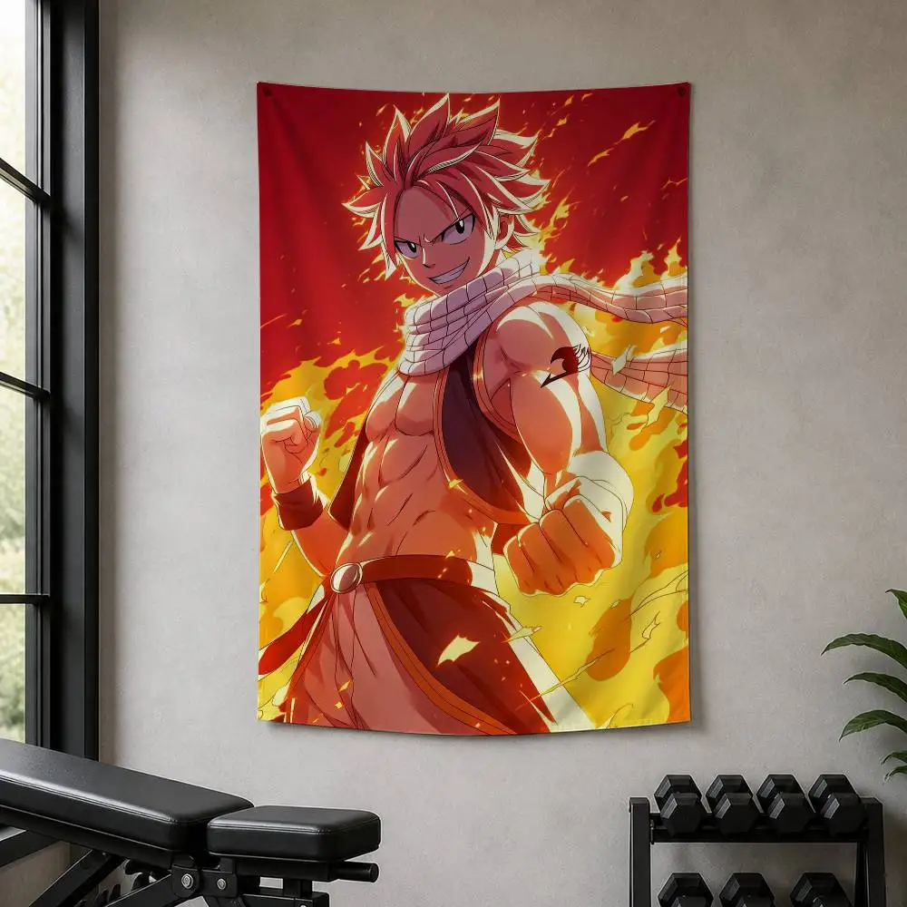 N-Natsu Dragneel Decorative Art Flag Banner for Picnic Camping Party and Home Decor