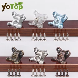 10pc Corner Brackets Screws L-shaped Butterfly Support Connector Removable Combination Fasteners Right Angle Bracket Corner Code