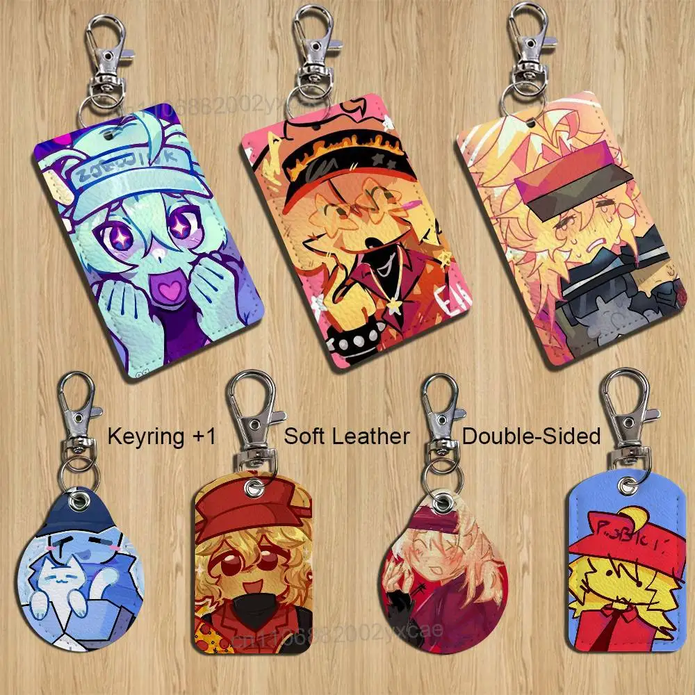 

game F-Forsaken-es Elliot Keychain Holder Suitable For Subway Bank Card Bus Card Case Badge Holder Wallet Card Textured pattern