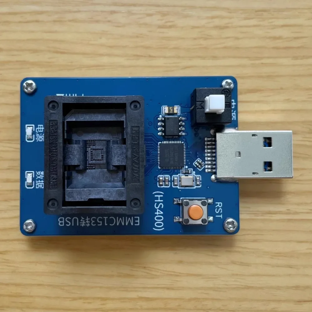 EMMC153 إلى USB 3.0 حرق المقبس القراءة والكتابة اختبار المقبس HS400 GL3227E رقاقة