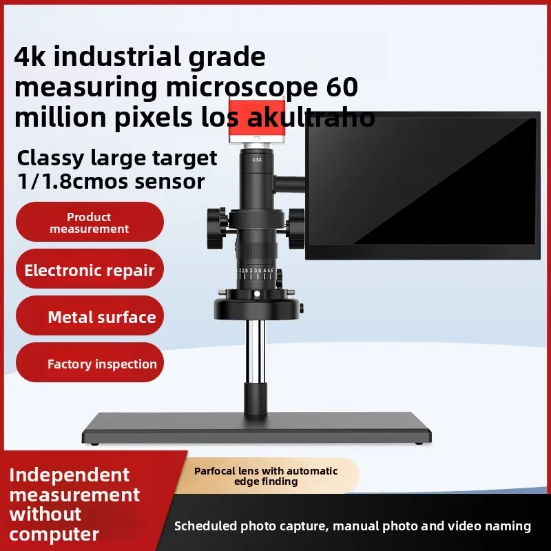 4K Stereo Microscope Electronic CCD Professional Grade USB3.0 Industrial Optical Welding Tool
