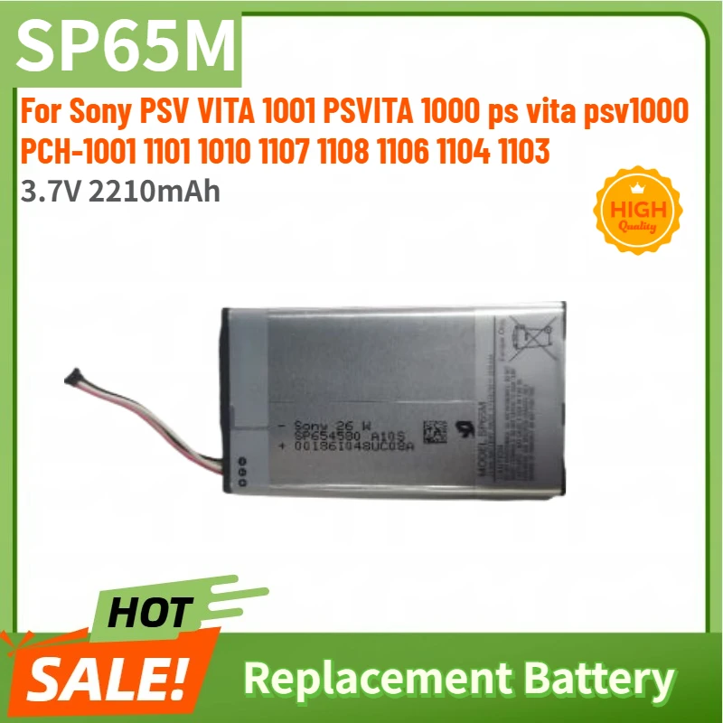 

SP65M High Quality Battery 3.7V 2210mAh for Sony PCH-1001 1101 1104 1103 1107 PSV VITA 1001 PSVITA 1000 ps vita psv1000