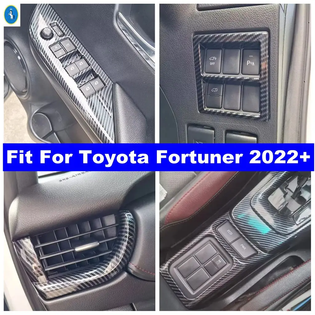 

Лампа головного света автомобиля/панель переключения передач/подъемник окна/воздушный вентиляционный светильник переменного тока, накладка из АБС-пластика, аксессуары для Toyota Fortuner 2022 2023 2024