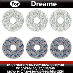 Mop Accessories for Dreame X10/X30/L10/S10 Robot Vacuum Cleaners, and W10/MOVA P10 Mop Cloths (Consumables)