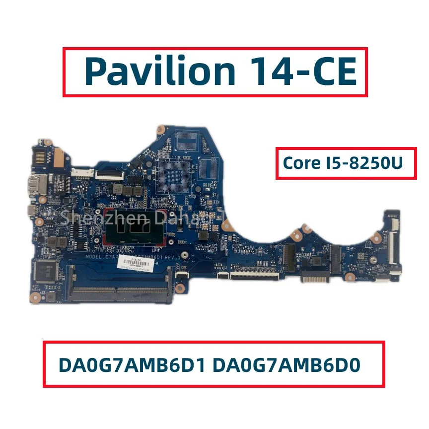 Imagem -01 - Placa-mãe Portátil para Pavilhão hp Tpn-q207 G7a2g I510210u I58250u Cpu Da0g7amb6d1 Da0g7amb6d0 Dag7almb8c0 Ddr4