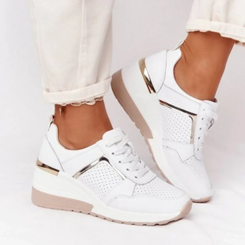 NEW Women's Wedges Sneakers Vulcanize Shoes Sequins Shake Shoes Fashion Girls Sport Shoes platprom Woman Sneakers Woman Footwear