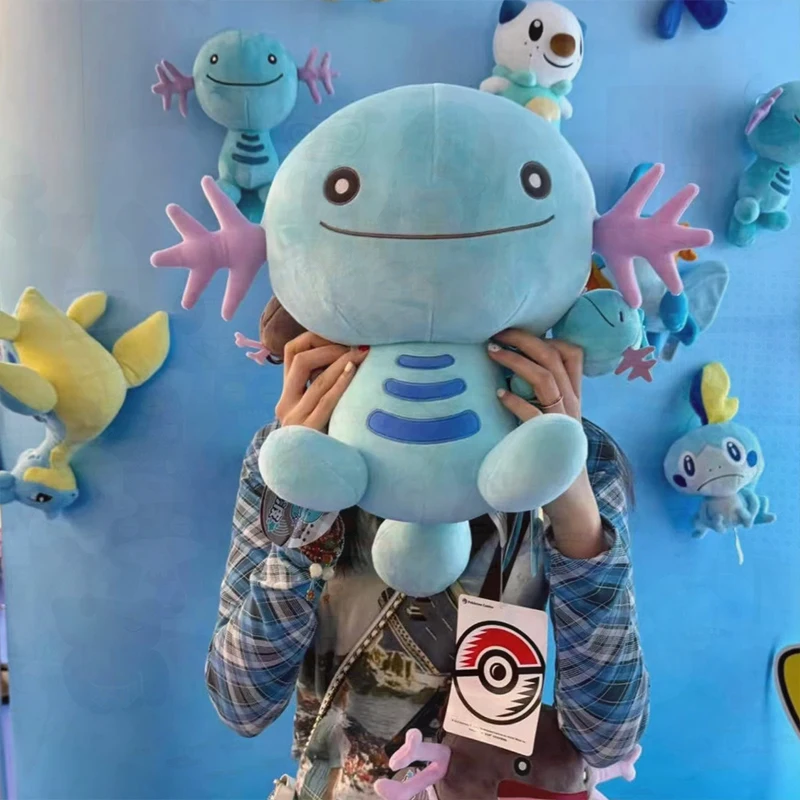 Wooper Plush Toy Official Pokémon Merchandise Soft Stuffed Animal for Kids Birthday Gift Cross Border New Cute Collectible Doll