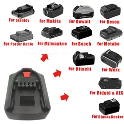 Battery Adapter For Makita/Dewalt/Milwaukee/Bosch/Worx/Kress/Metabo/Ridgid/Hitachi/Devon/Stanley 18V 20V To For Bosch PBA Tool