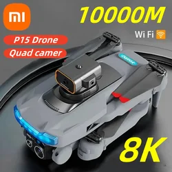 Xiaomi-Dron profesional P15 de 10000m, 8k, Gps, cámara Dual, 5g, evitación de obstáculos, posicionamiento de flujo óptico, sin escobillas, actualizado, Rc