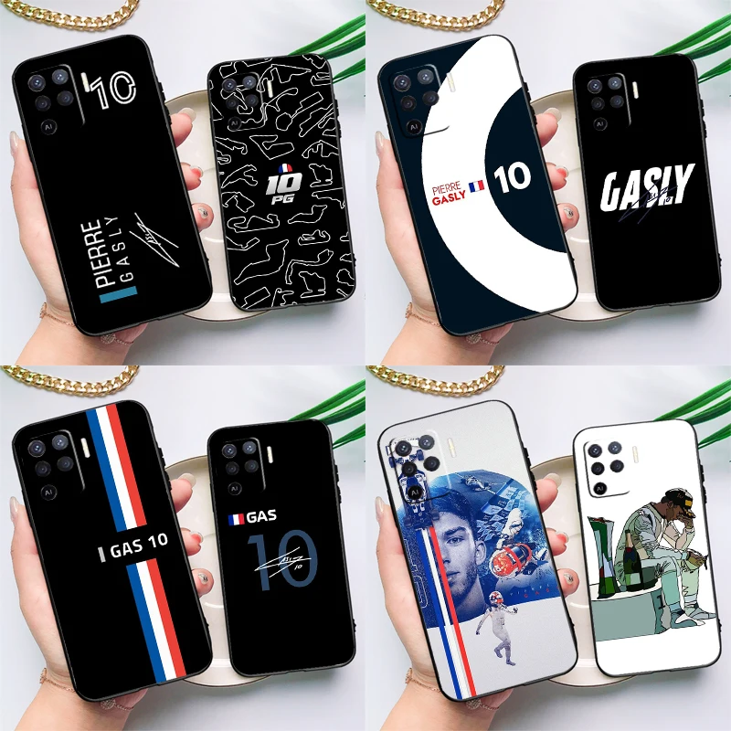 Pierre Gasly 10 F1 Phone Case For OPPO A15 A16 A5S A5 A9 A31 A53 A53S A52 A72 A83 A91 A93 A54 A74 A94 Cover