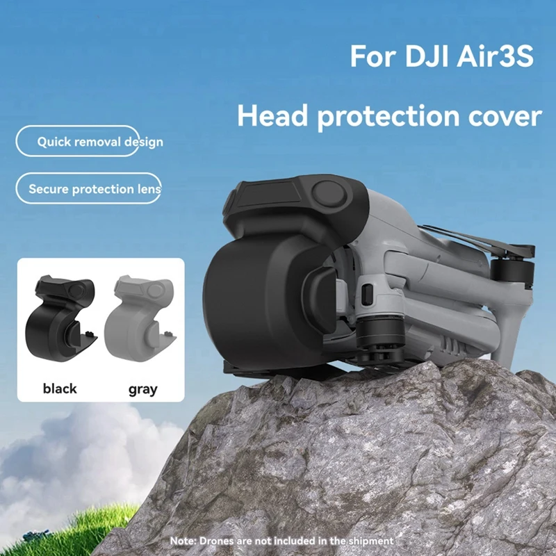 SCLS ฝาครอบเลนส์สําหรับ DJI AIR 3S แบบบูรณาการ Gimbal Protector Hood FIXED Snap ฝาครอบฝุ่น Bump กล้องอุปกรณ์ป้องกัน