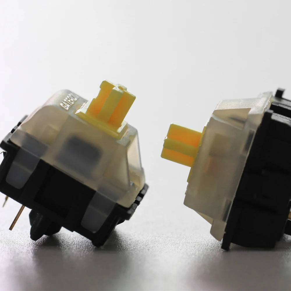 Gateron حليبي علوي أسود أسفل أصفر التبديل الخطي 5pin لمفاتيح لوحة المفاتيح الميكانيكية
