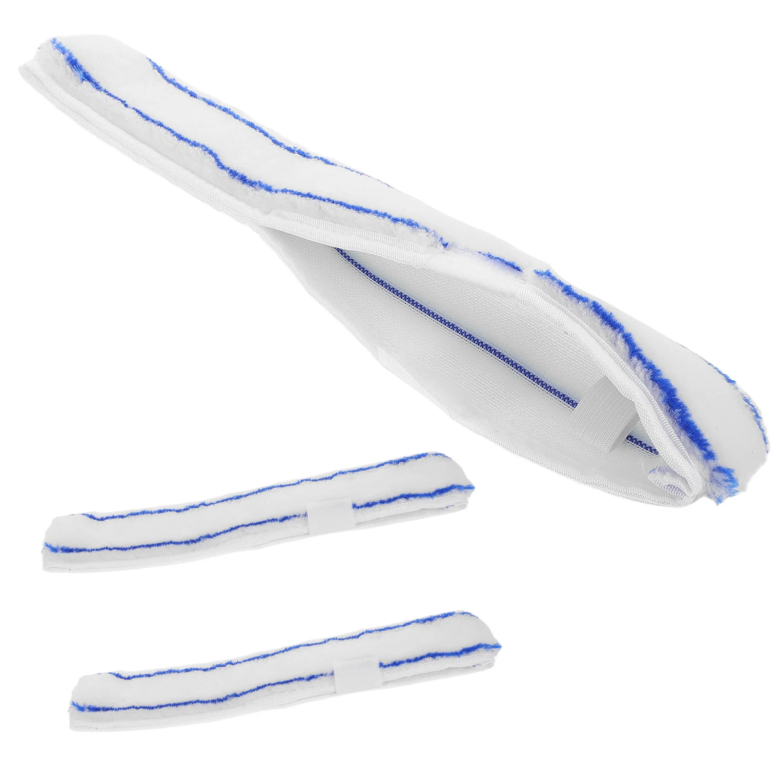 

3pcs Glass Artifact Cleaning Tools Versatile Squeegee for Windows Mirrors Shower Doors Home Use Polyester Car Side Mop Stick