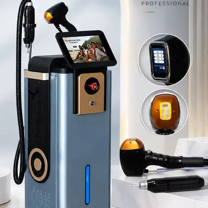 FCA 7000W 2 in 1 Diode Laser Hair Remova Ice Painless Picosecond Tattoo Removal Multi-function cooling system beauty