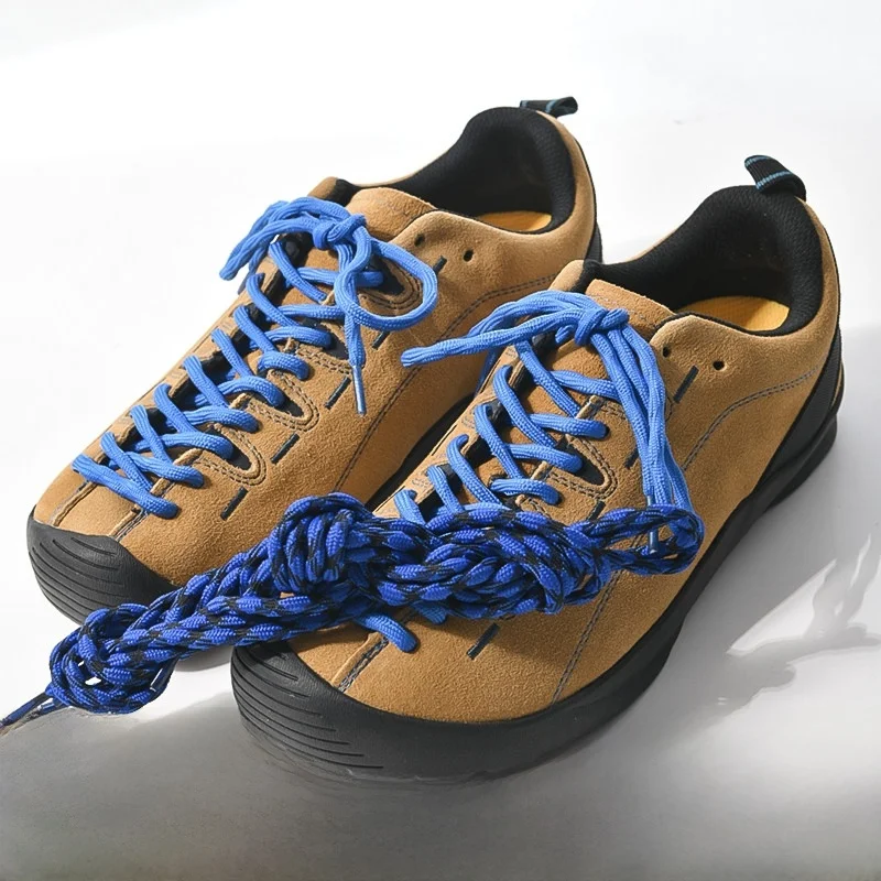 

Outdoor Casual Shoes Breathable Shock Absorption Top Layer Faux Suede Men Women Couple Lace up Comfortable Walking Shoes