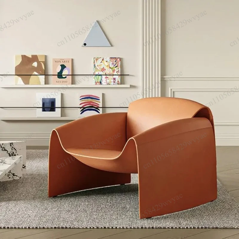 Art Designer Single Sofa Chair, Irregular Crab‑Shape M‑Type Leisure Chair