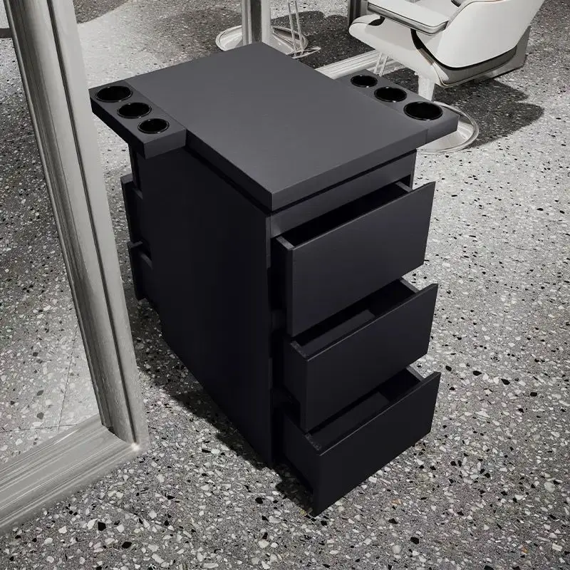 New Barbershop Stainless Steel Tool Cabinet Hairstylist with Drawer Hairdresser Cabinet Hair Salon Special Locker
