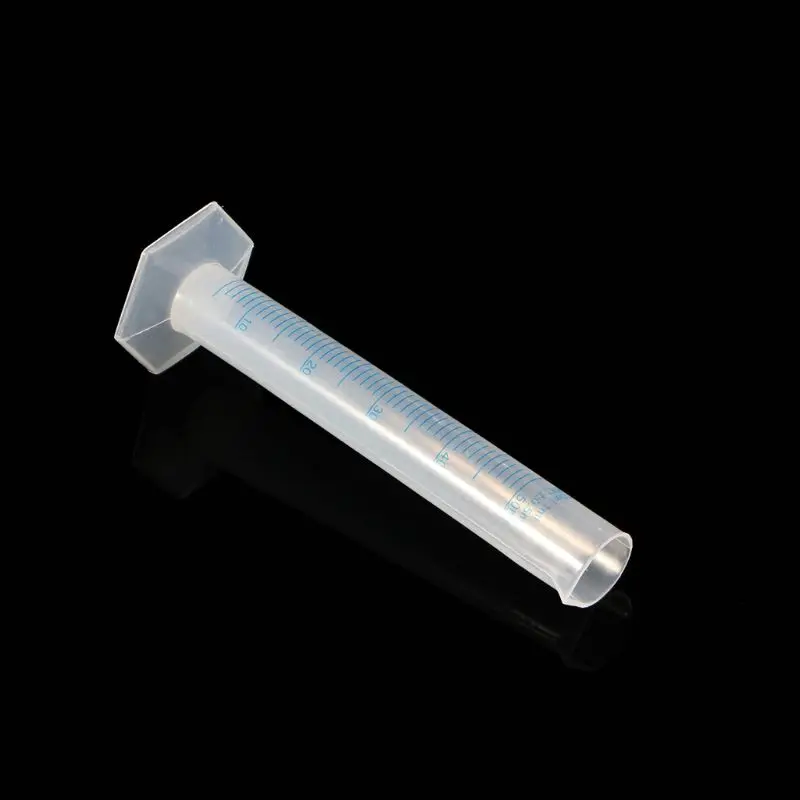 50mL Measuring Cylinder Laboratory Test Graduated Liquid Trial Tube Jar Tool New