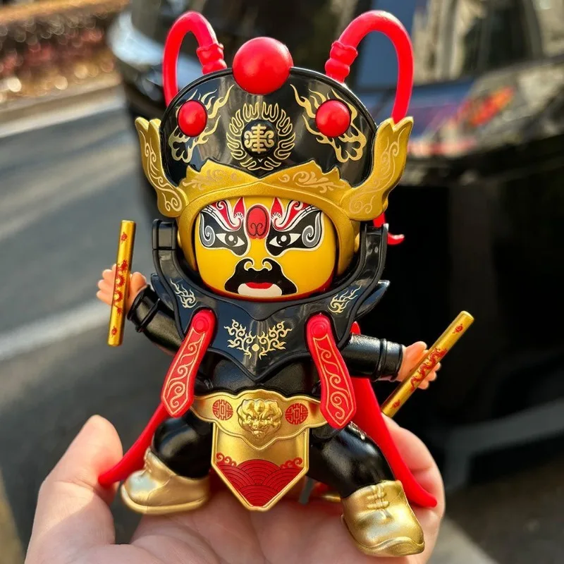 Sichuan Opera Face Changing Yingge Dance Kids Panda Figurine Ornament Gift for Children Birthday Holiday Collectible Decoration