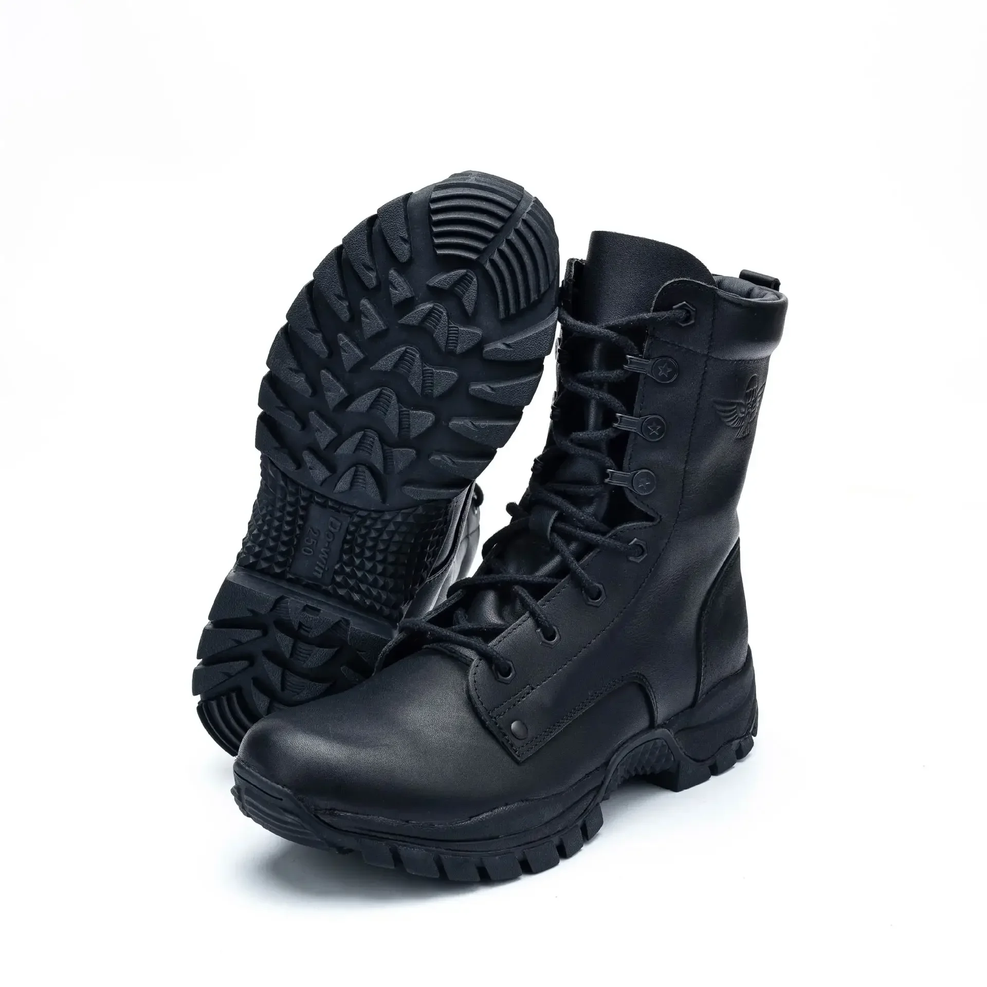 Men Boots New High Top Combat Boots Ultra Light Mountaineering Boots ThickenedWork shoe Man  high topBoots manly Black Boots Men