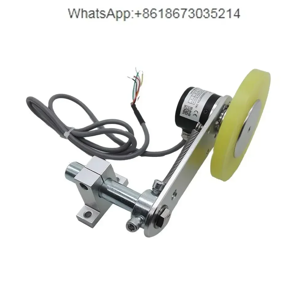 Precision GHW38 3600PPR Rotary Encoder with Non-slip Roller Wheel and Metal Mounting Bracket