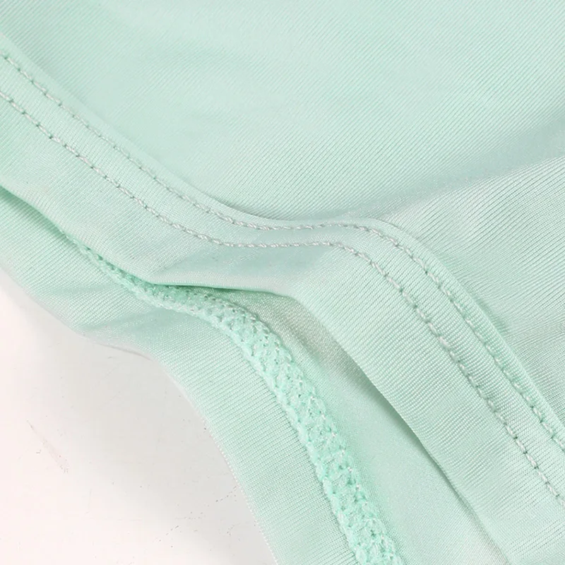 سراويل داخلية منوية للرجال من الحرير الجليدي للصيف رفيعة للأولاد من أزرار الصفن مقسمة للدوالي