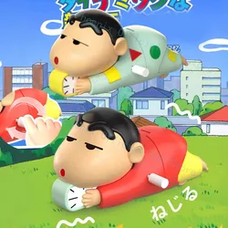 NEW Crayon Shinchan Wind-up Toy Anime Shin Chan Dynamic New Life Series Action Figure Cute Clockwork Model Kids Christmas Gift