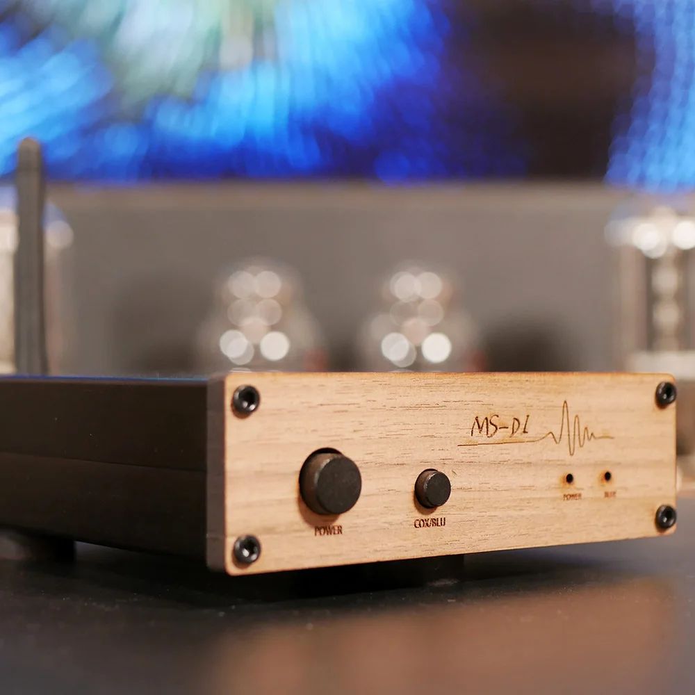 

MS-D1 HiFi Audiophile Bluetooth DAC Decoder with Solid Wood Panel Ceramic-Cased Op-Amps Bluetooth/USB/Coaxial Input