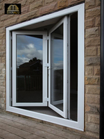 Sixinalu Folding Windows Aluminum Double Glaszed Bi-Fold Window Vertical for Blacony Dining Room Garden Fold Up Custom 1X1.2m