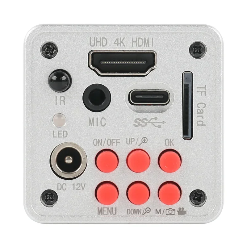 Imagem -03 - Câmera do Microscópio Digital para a Solda do Reparo do Telefone Eletrônico 4k Uhd Sony Imx334 tf Hdmi Usb Tipo-c pc Industrial