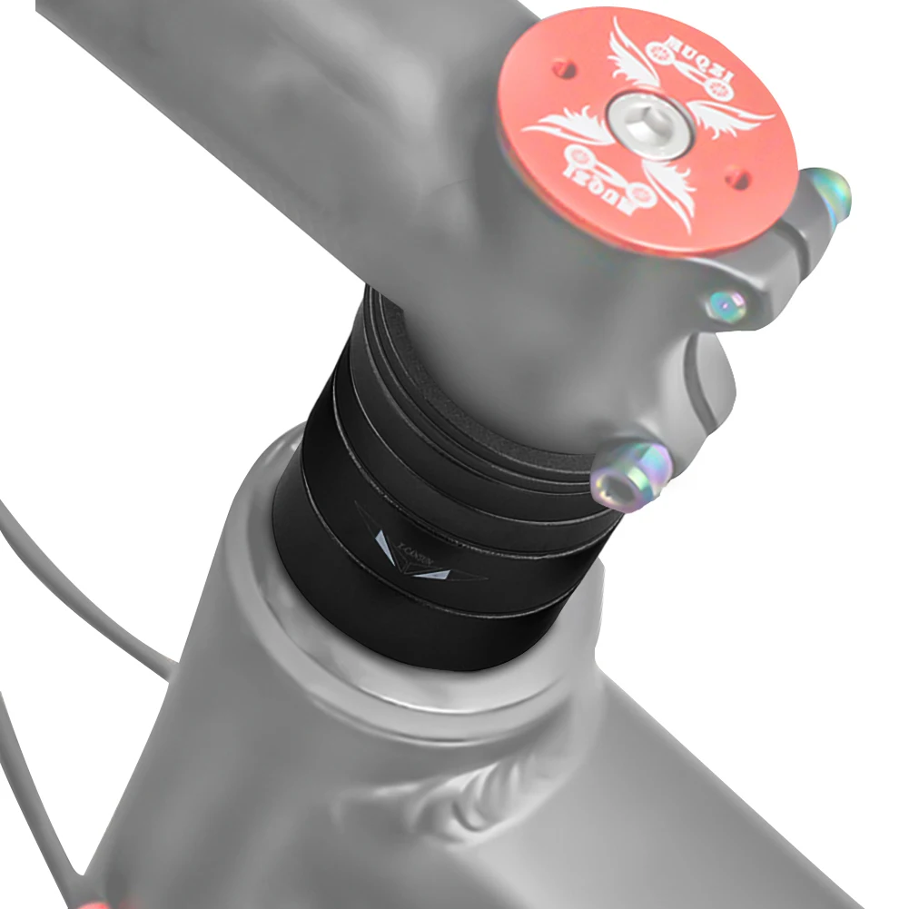 6 szt. Podkładka dystansowa widelca rowerowego stop aluminium zestaw dystansowy zestawu dystansowego przedniego widelca rowerowego do przedniego widelca rowerowego 28,6 mm