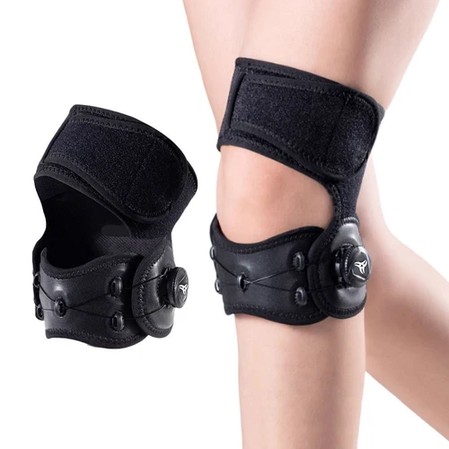 Imagen 2 del producto Rodillera de rótula ajustable con correa de perilla, estabilizador de tendón de rótula, soporte para aliviar el dolor de rodilla para senderismo y fútbol, 1 Uds.