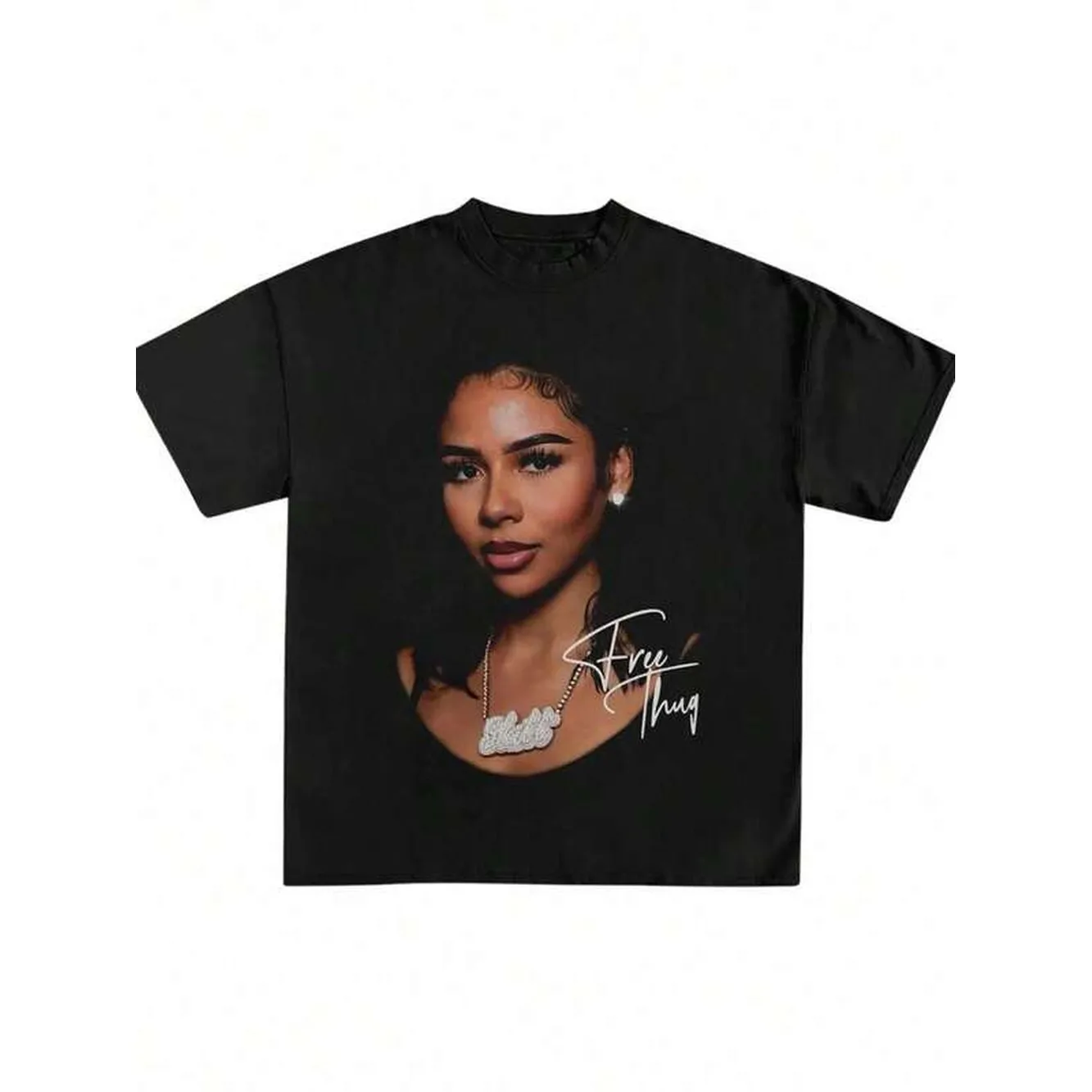 % Cotton Women Men Mariah Scientist Rapper Young-Hop Tee Tshirt, Women Tee Classic Thugs Print Round Neck Short Sleeve-Shirt Y2K Vintage