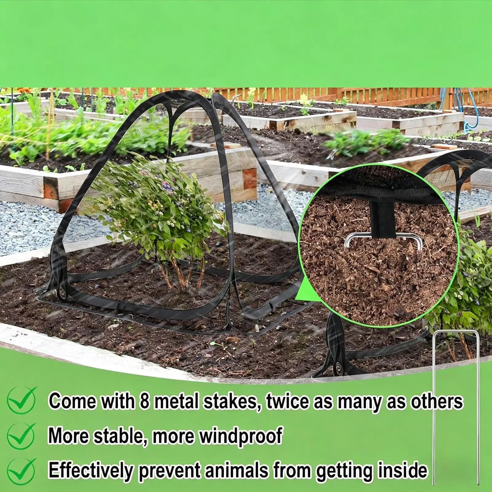 Plant Covers from Animals Flower Worm Barrier Net Garden Plant Bird Netting for Gardeners Growers Vegetables Fruits Patio