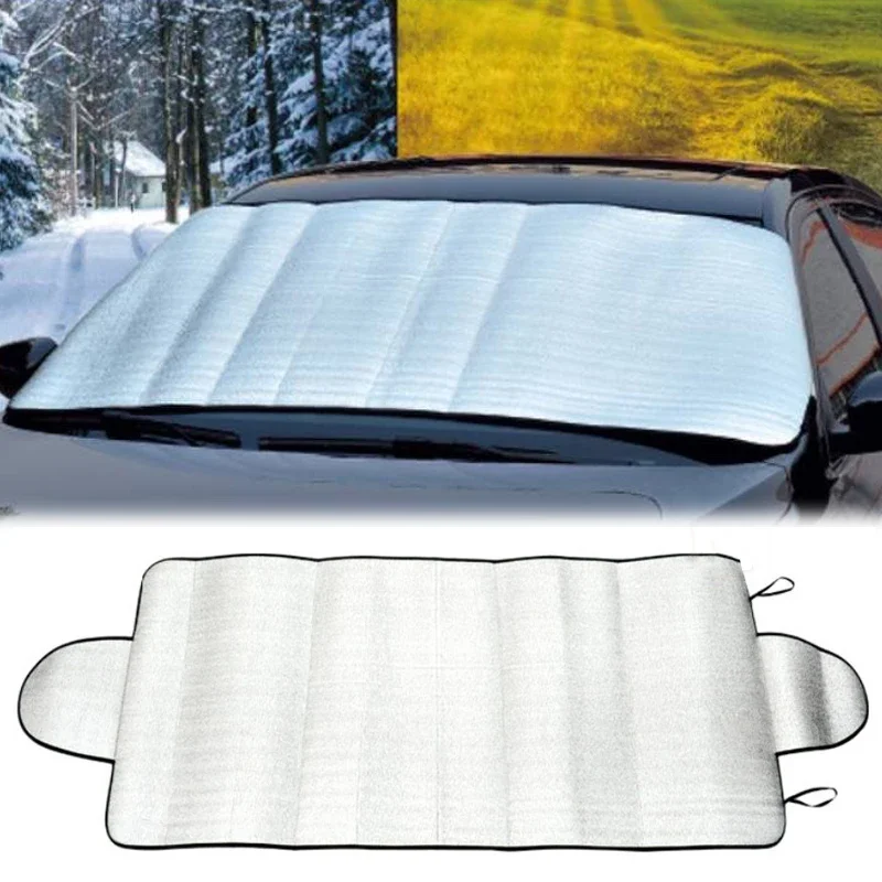 

Car Front Window Sun Shade Anti-UV Protection Car Sun Shade Foldable Sunshade Windshield Visor Cover Curtain Auto Accessories