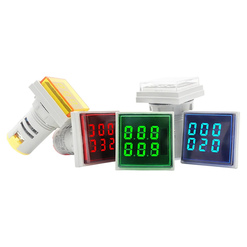 Digital Display 22mm LED Square Mini Counter Meter 0-999999 AC 220V 380V AD101-22CTS