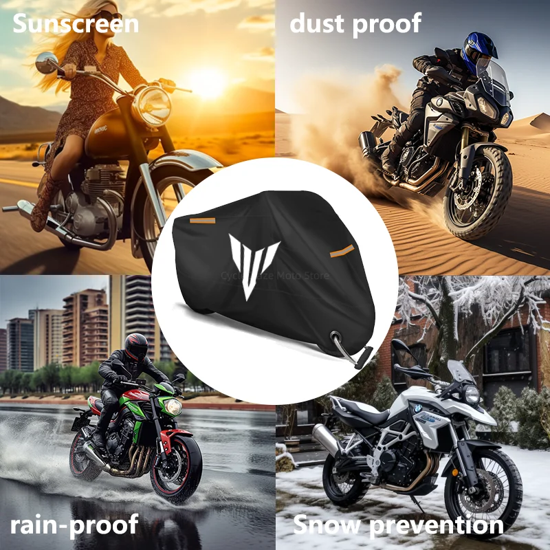 Motorcycle Cover Waterproof Outdoor Scooter UV Protector Dust Rain Cover For YAMAHA MT01 MT09 MT07 MT10 MT03 MT 09 07 03 10