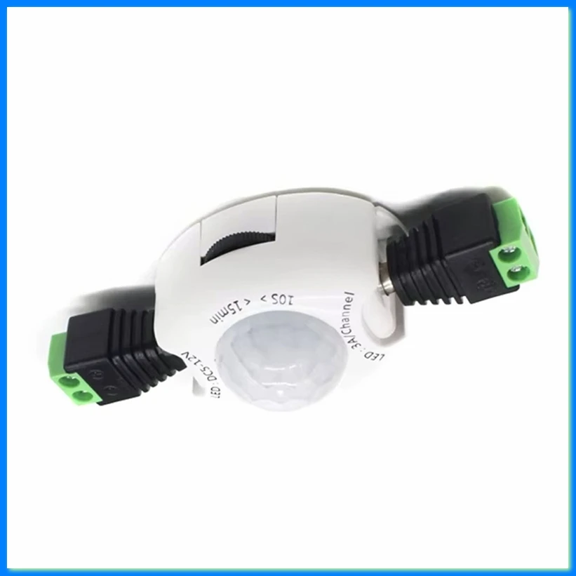 Motion Sensor Light Switch 5V 12V DC Movement Detector Timer Automatic Switch on OFF LED Strip Light PIR Motion Sensor B-ABFB