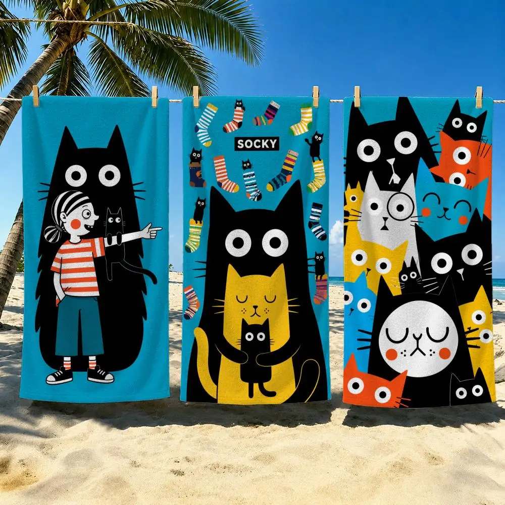 Pattern M-Merle Goll Cat Towel Towel Soft Pool Gift For Travel Gym Shower Cool Camping Quick Dry Sports  Large Beach Towel